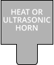 HEAT OR ULTRASONIC HORN