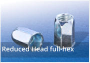 Reduced Head Full Hexagon Rivet Nuts 