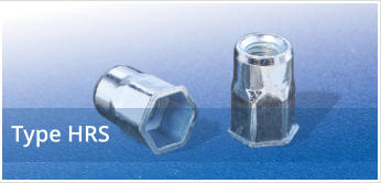 Reduced Head Half Hexagon Rivet Nuts for Imperial Hole Sizes