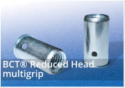 Optinut Reduced Head Multi Grip Range Rivet Nuts