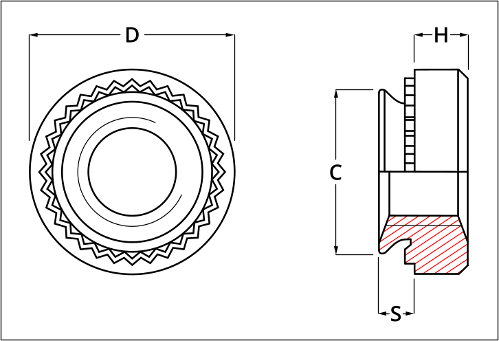 TR knowledge base  Self Clinch Nut installation