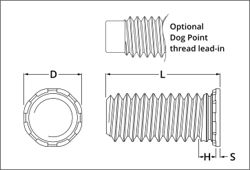 self-clinching thin panel studs