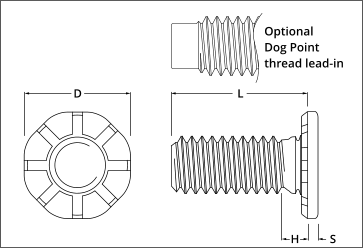 self-clinching thin panel high strength studs