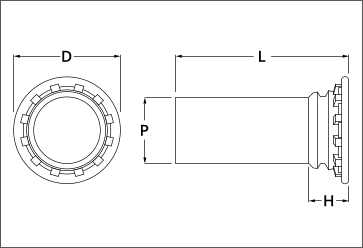 self-clinching flush head pins